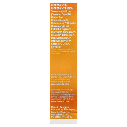 Weleda, Hydrating Body & Beauty Oil, Sea Buckthorn Extracts, 3.4 fl oz (100 ml)
