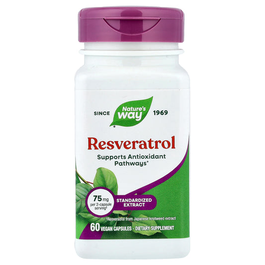 Nature's Way, Resveratrol, 60 Vegan Capsules