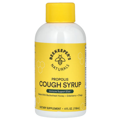 Beekeeper's Naturals, Propolis Cough Syrup, 4 fl oz (118 ml)
