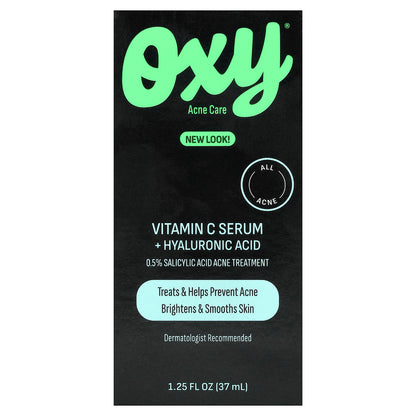Oxy Skin Care, Vitamin C Serum + Hyaluronic Acid, 1.25 fl oz (37 ml)