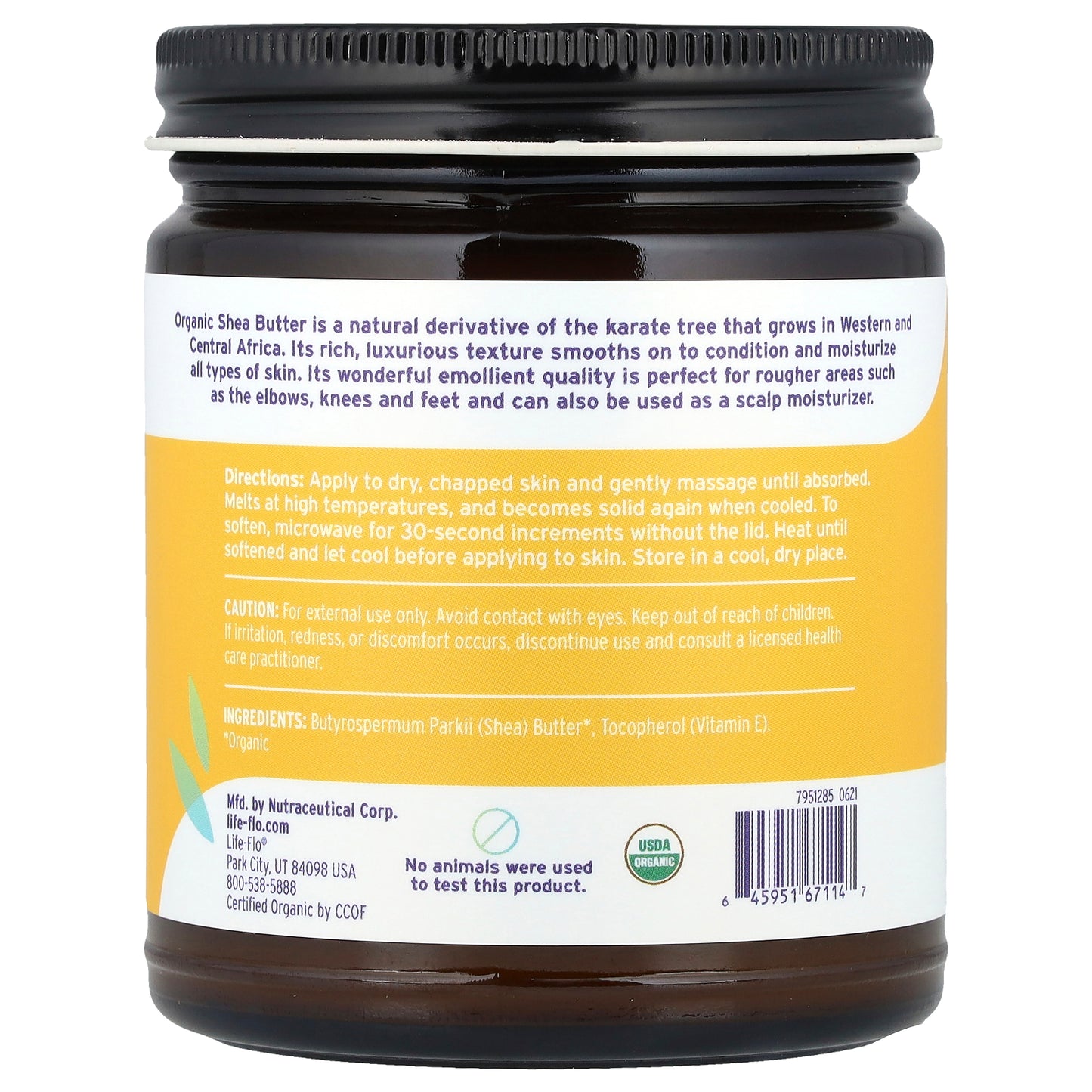 Life-flo, Organic Pure Shea Butter, 9 fl oz (266 ml)