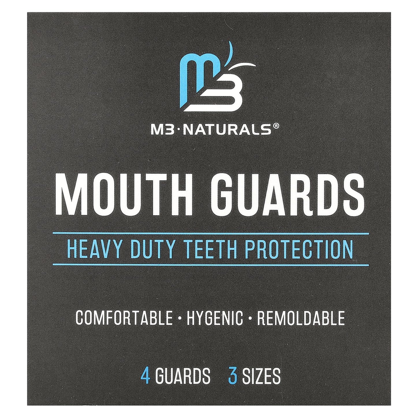 M3, Mouth Guards, 3 Sizes, 4 Guards