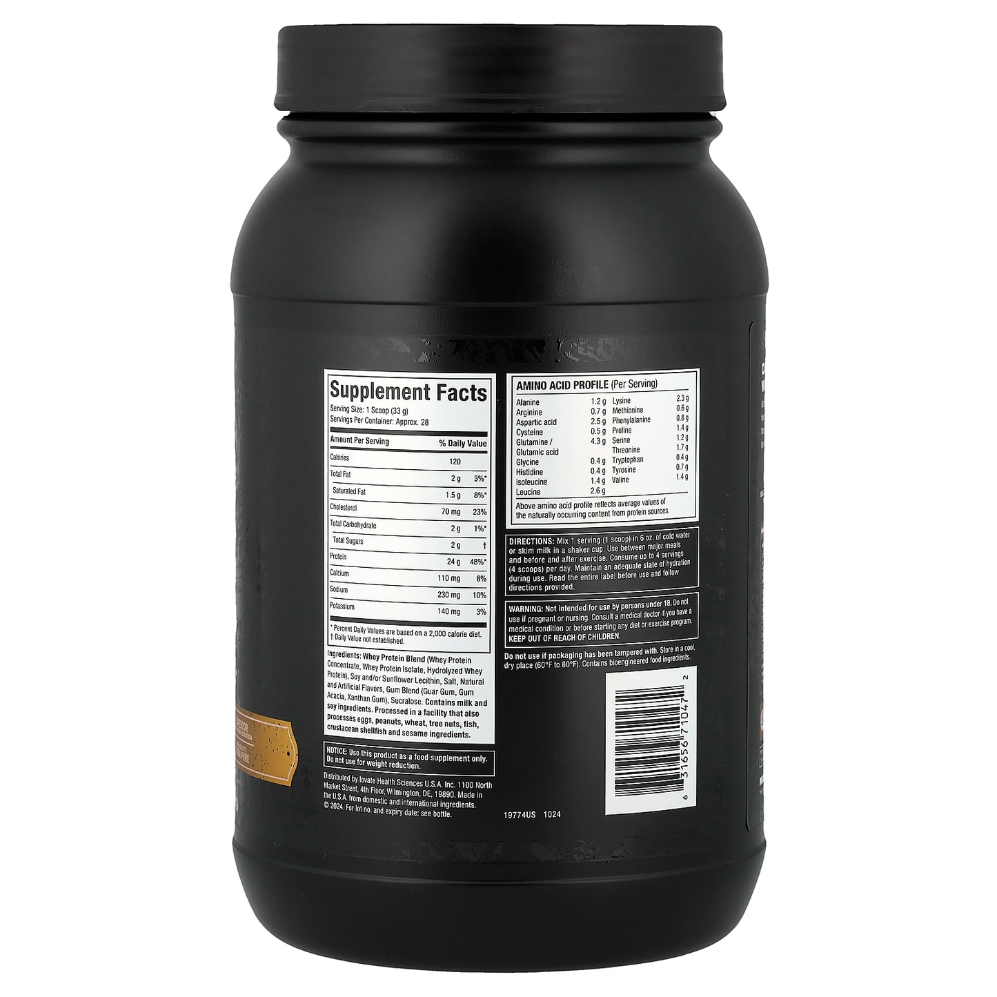 MuscleTech, Nitro-Tech™ Whey Gold, Gourmet Whey Protein, Vanilla Cream, 2 lbs (907 g)