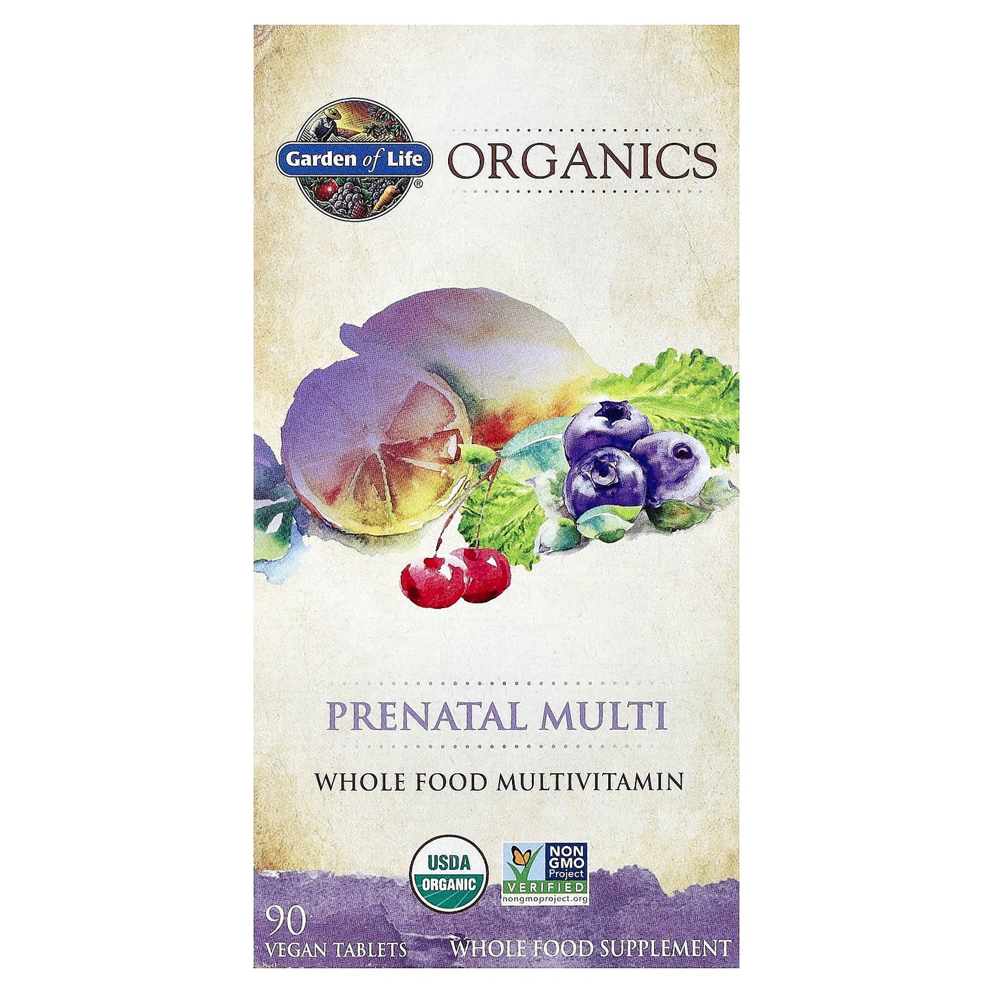 Garden of Life, Organics, Prenatal Multi, 90 Vegan Tablets