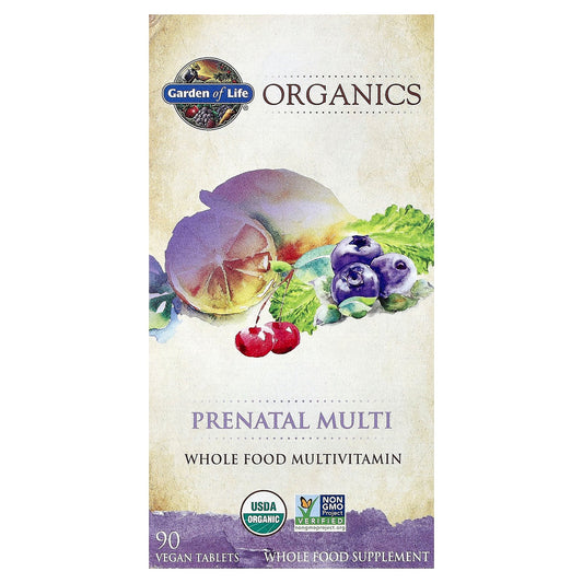 Garden of Life, Organics, Prenatal Multi, 90 Vegan Tablets