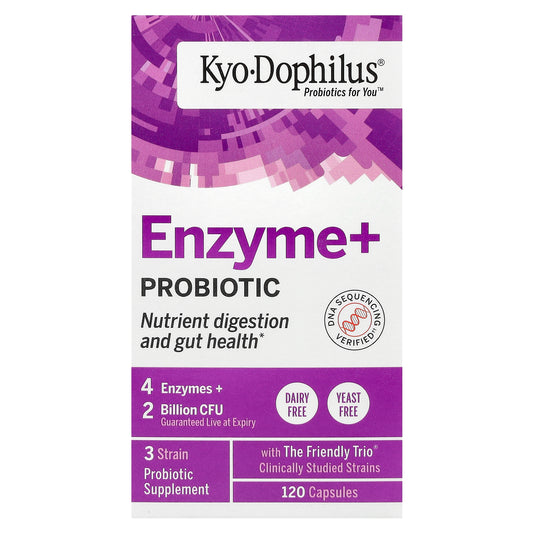 Kyolic, Kyo-Dophilus®, Enzyme+ Probiotic, 120 Capsules