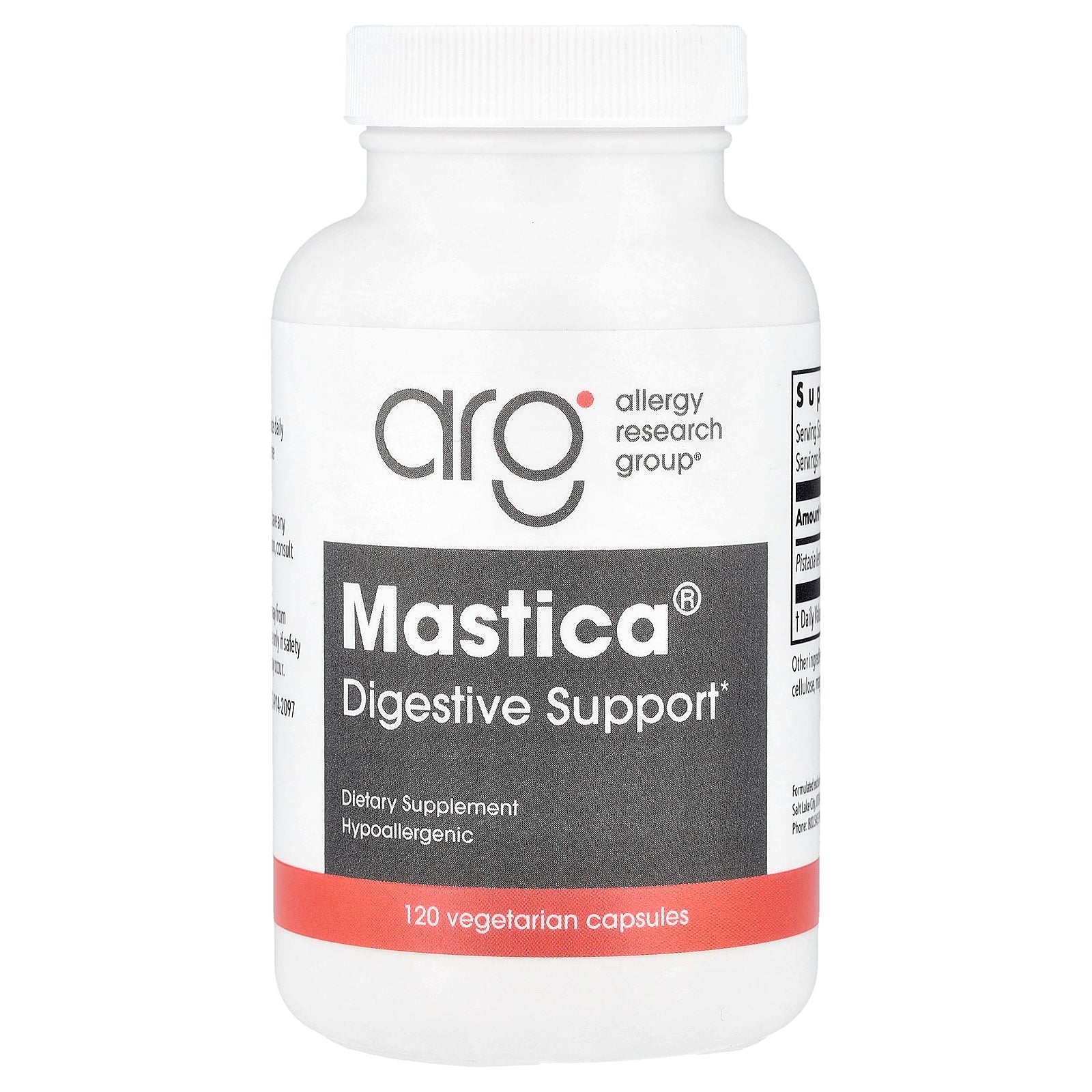 Allergy Research Group, Mastica®, Digestive Support, 120 Vegetarian Capsules (0.5 g per Capsule)