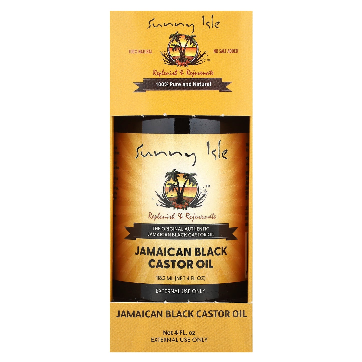 Sunny Isle, Jamaican Black Castor Oil, 4 fl oz (118 ml)