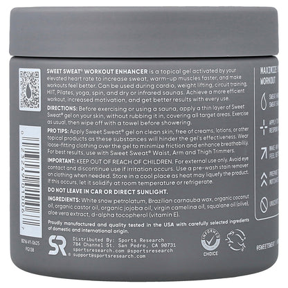 Sports Research, Sweet Sweat®, Workout Enhancer, Unscented, 13.5 oz (383 g)