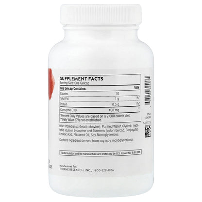 Thorne, CoQ10, 100 mg, 60 Gelcaps