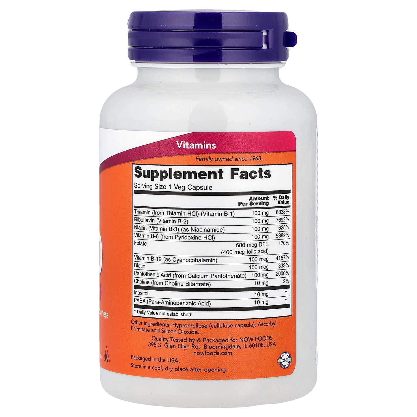 NOW Foods, B-100, 100 Veg Capsules