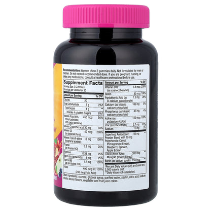 Nature's Way, Alive!® Women's 50+ Multivitamin Gummy, Mixed Berry, 60 Gummies