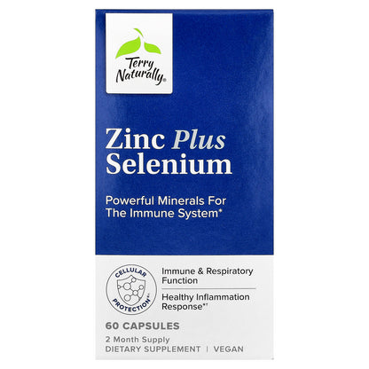 Terry Naturally, Zinc Plus Selenium, 60 Capsules