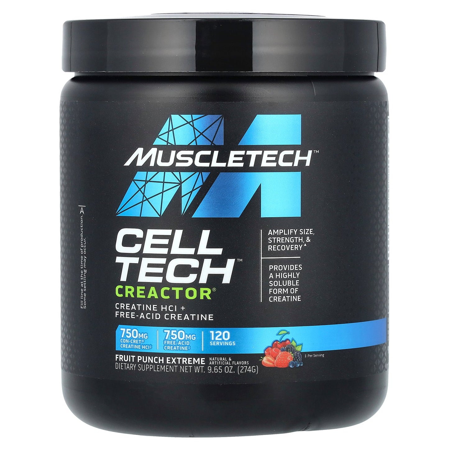 MuscleTech, Cell-Tech™ Creactor®, Fruit Punch Extreme, 9.65 oz (274 g)