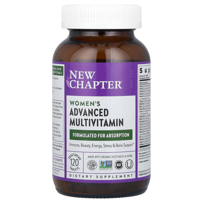 New Chapter, Women's Advanced Multivitamin, 120 Vegetarian Tablets