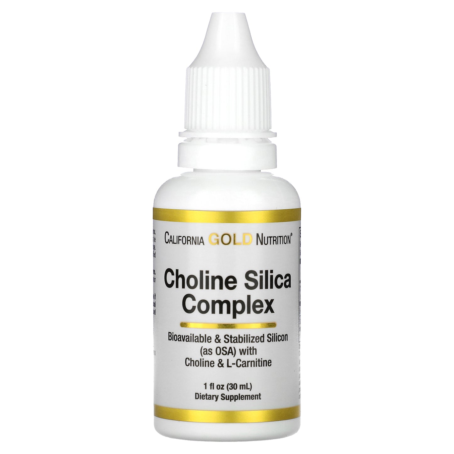 California Gold Nutrition, Choline Silica Complex, 1 fl oz (30 ml)