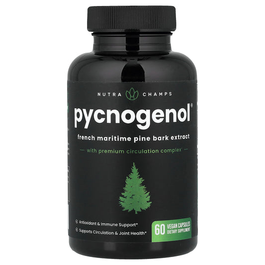 NutraChamps, Pycnogenol®, 60 Vegan Capsules