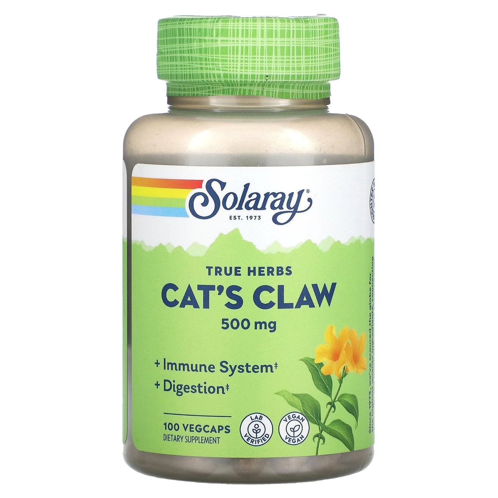 Solaray, Cat's Claw, 500 mg, 100 VegCaps