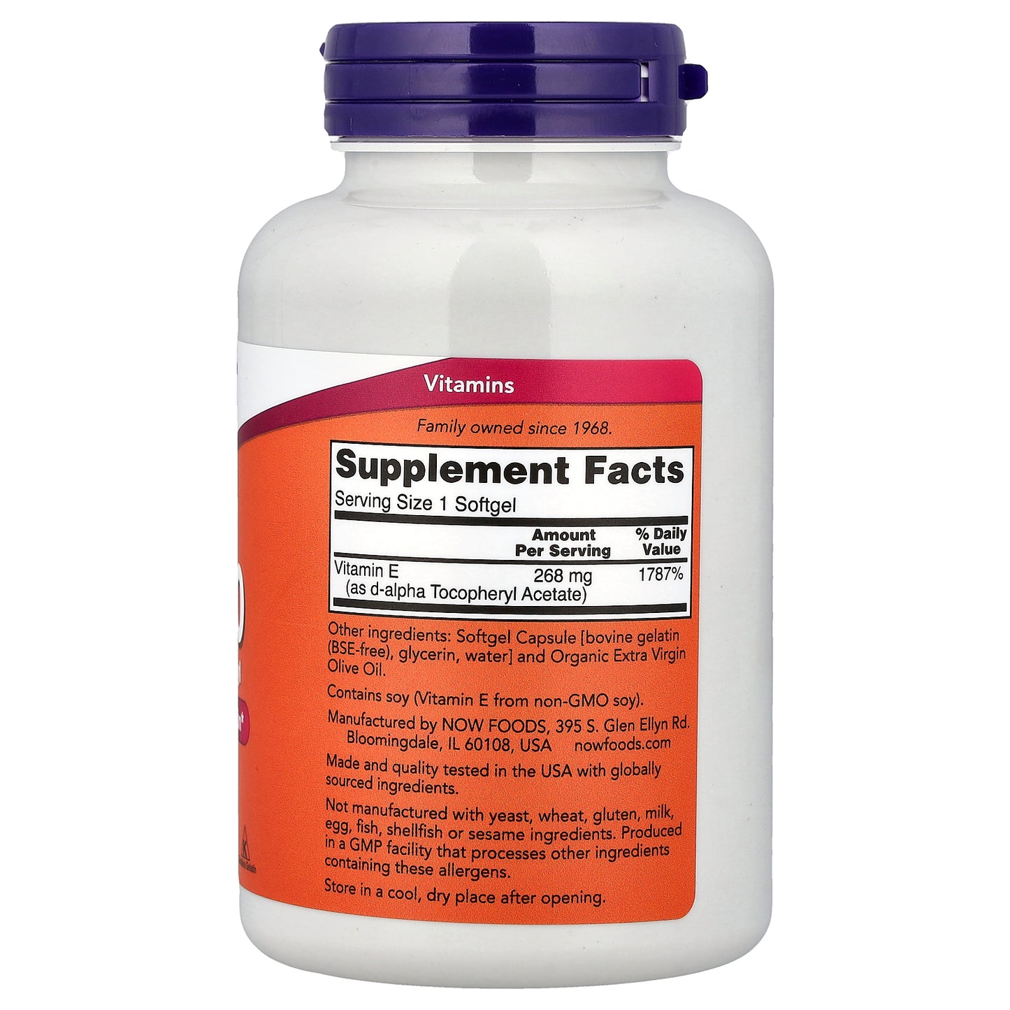 NOW Foods, E-400, 268 mg (400 IU), 250 Softgels