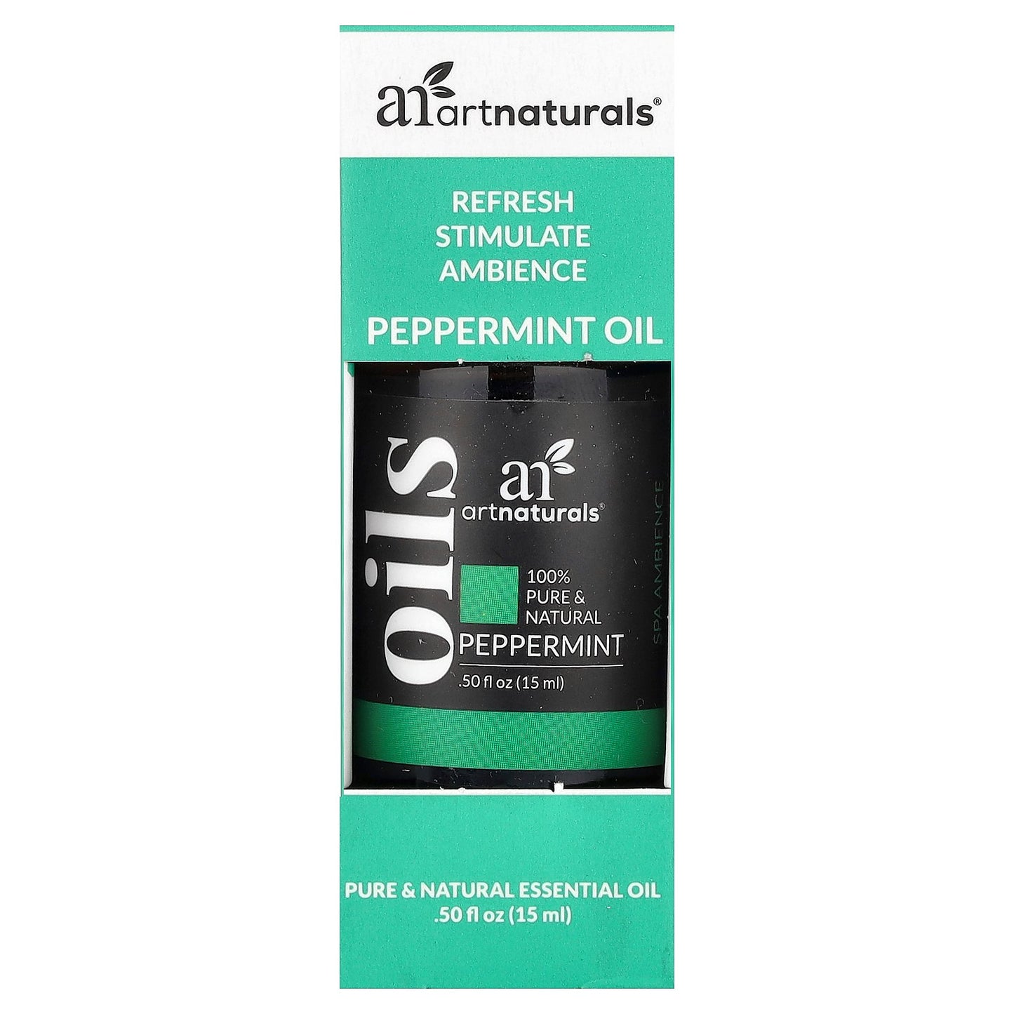 artnaturals, Peppermint Oil, 0.50 fl oz (15 ml)