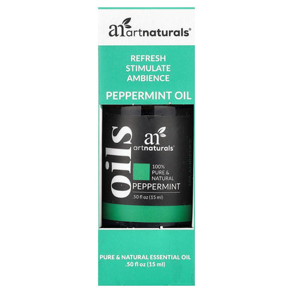 artnaturals, Peppermint Oil, 0.50 fl oz (15 ml)