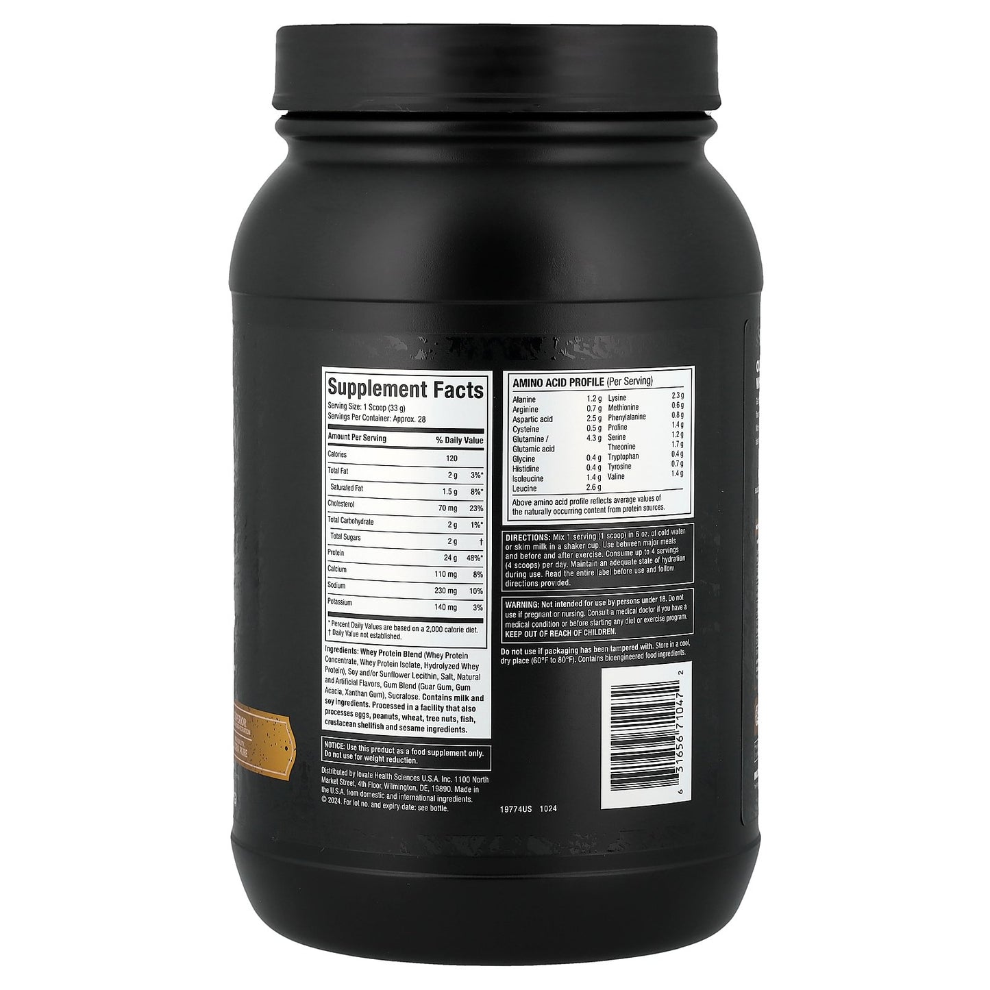 MuscleTech, Nitro-Tech™ 100% Whey Gold, French Vanilla Cream, 2 lbs (907 g)