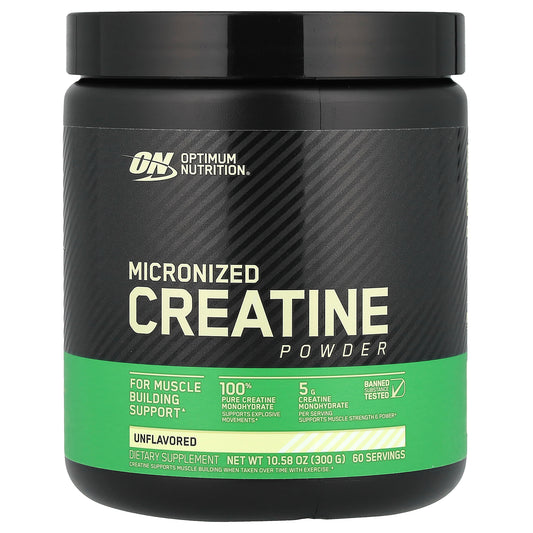 Optimum Nutrition, Micronized Creatine Powder, Unflavored, 10.58 oz (300 g)
