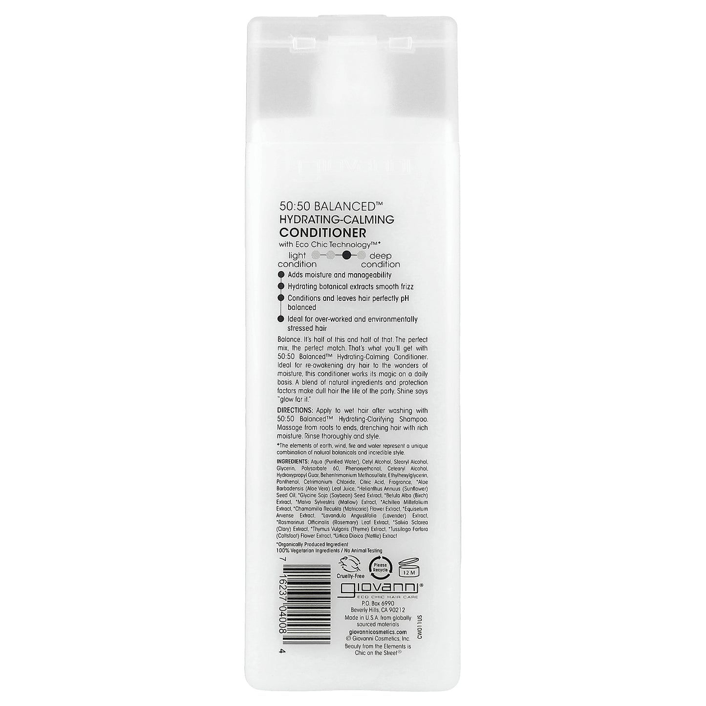 Giovanni, 50:50 Balanced™, Hydrating-Calming Conditioner, For Normal to Dry Hair, 8.5 fl oz (250 ml)