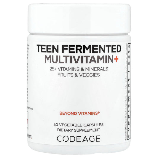 Codeage, Teen Fermented Multivitamin+, 60 Vegetable Capsules