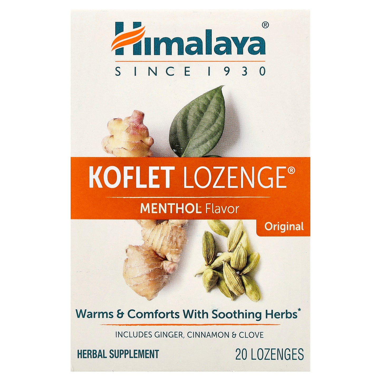 Himalaya, Koflet Lozenge®, Original, Menthol, 20 Lozenges