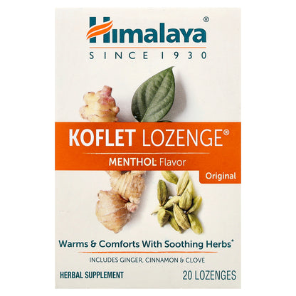 Himalaya, Koflet Lozenge®, Original, Menthol, 20 Lozenges