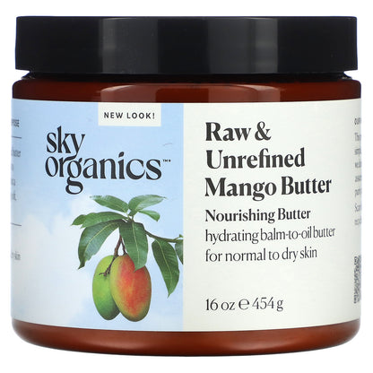 Sky Organics, Mango Butter, Raw & Unrefined, 16 oz (454 g)