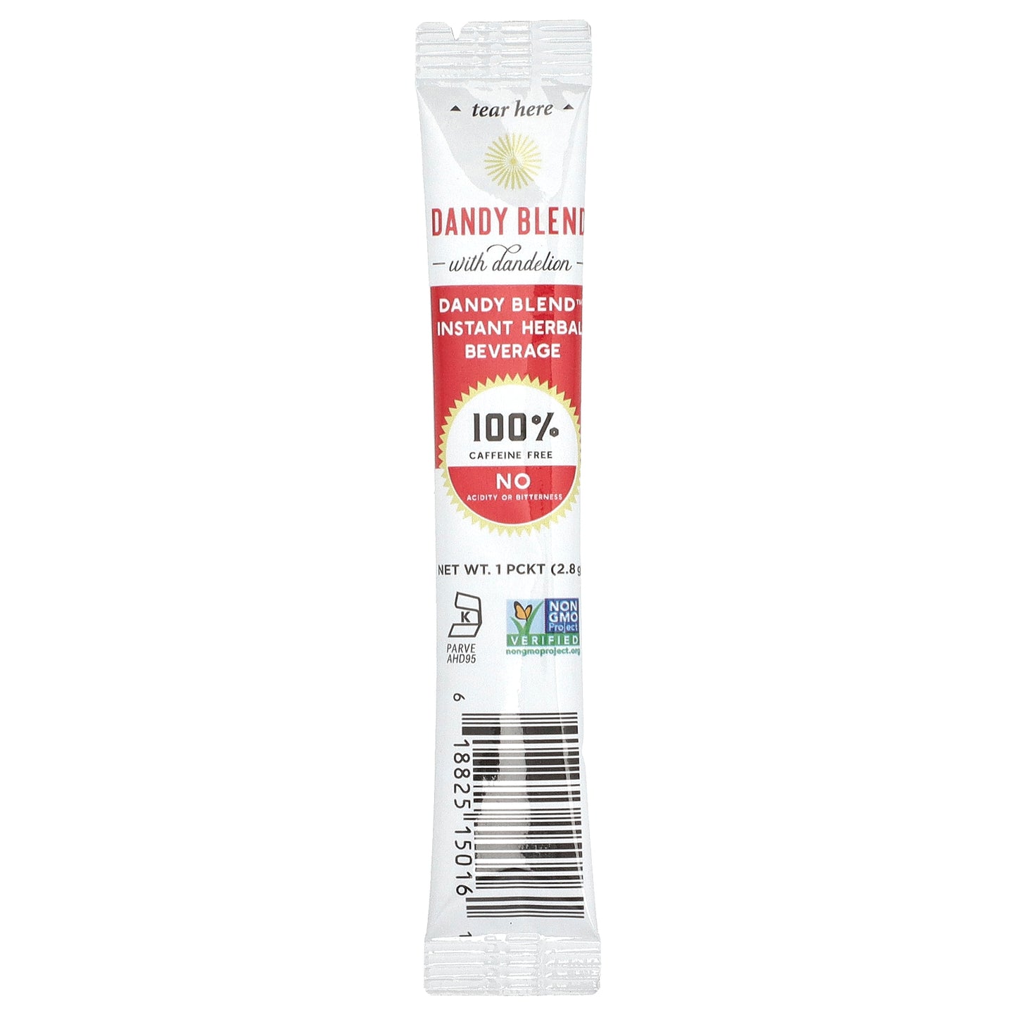 Dandy Blend, Instant Herbal Beverage with Dandelion, Caffeine Free, 25 Single Serve Packets, 2.8 g Each