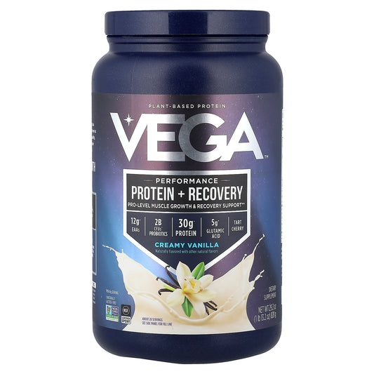 Vega, Performance, Protein + Recovery, Creamy Vanilla, 1 lb 13.2 oz (828 g)