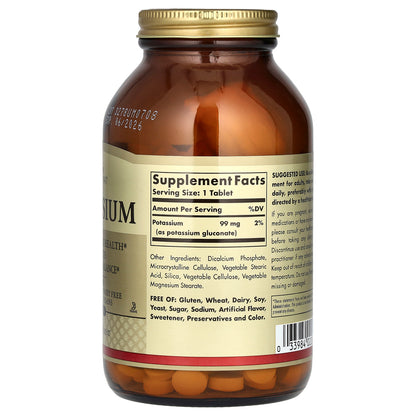 Solgar, Potassium, 250 Tablets (99 mg per Tablet)