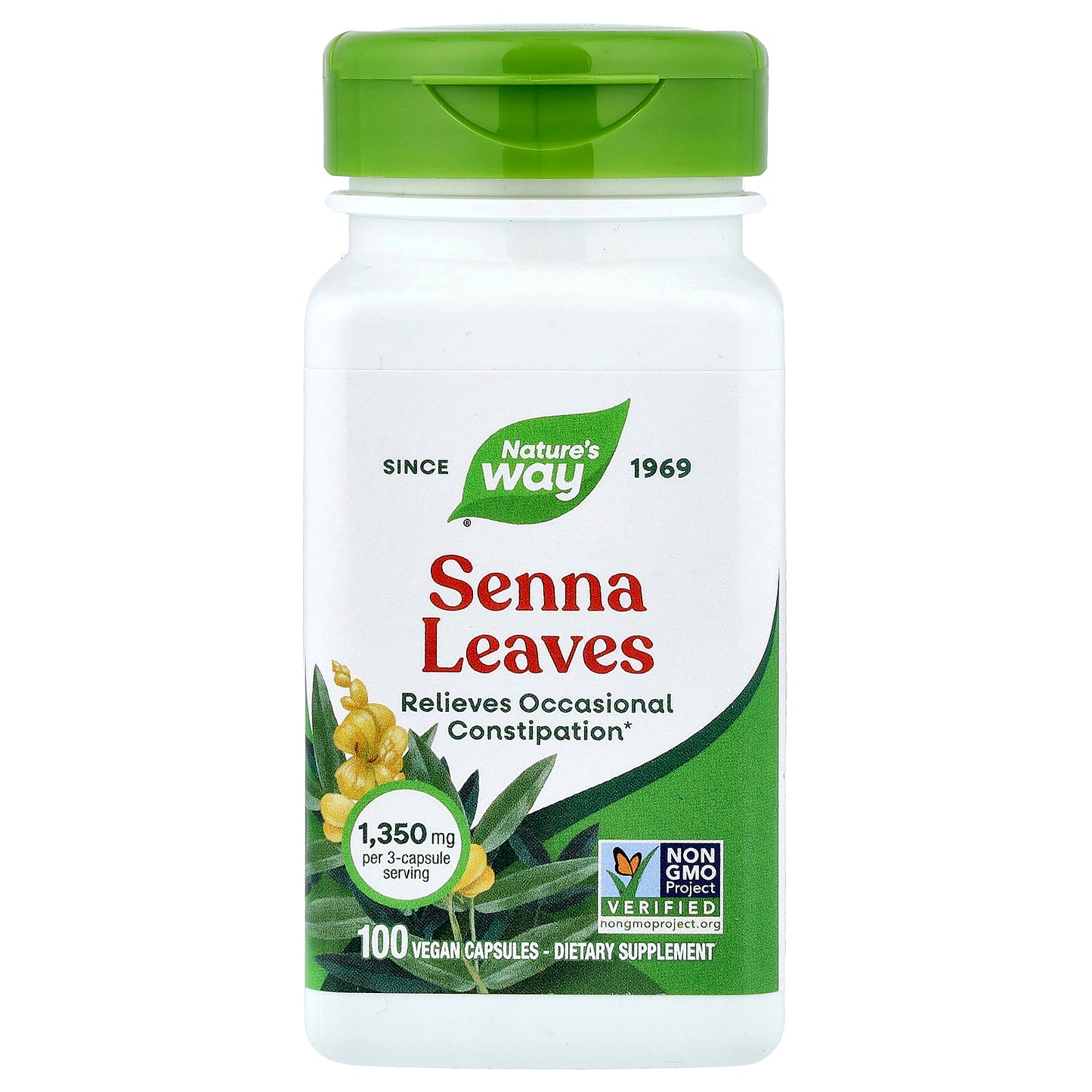 Nature's Way, Senna Leaves, 100 Vegan Capsules (450 mg per Capsule)