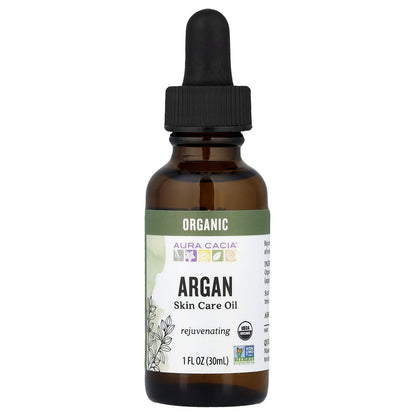 Aura Cacia, Skin Care Oil, Organic Argan, 1 fl oz (30 ml)