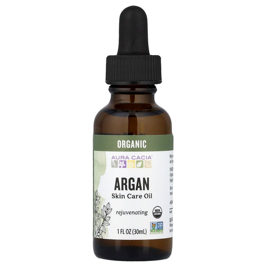 Aura Cacia, Skin Care Oil, Organic Argan, 1 fl oz (30 ml)