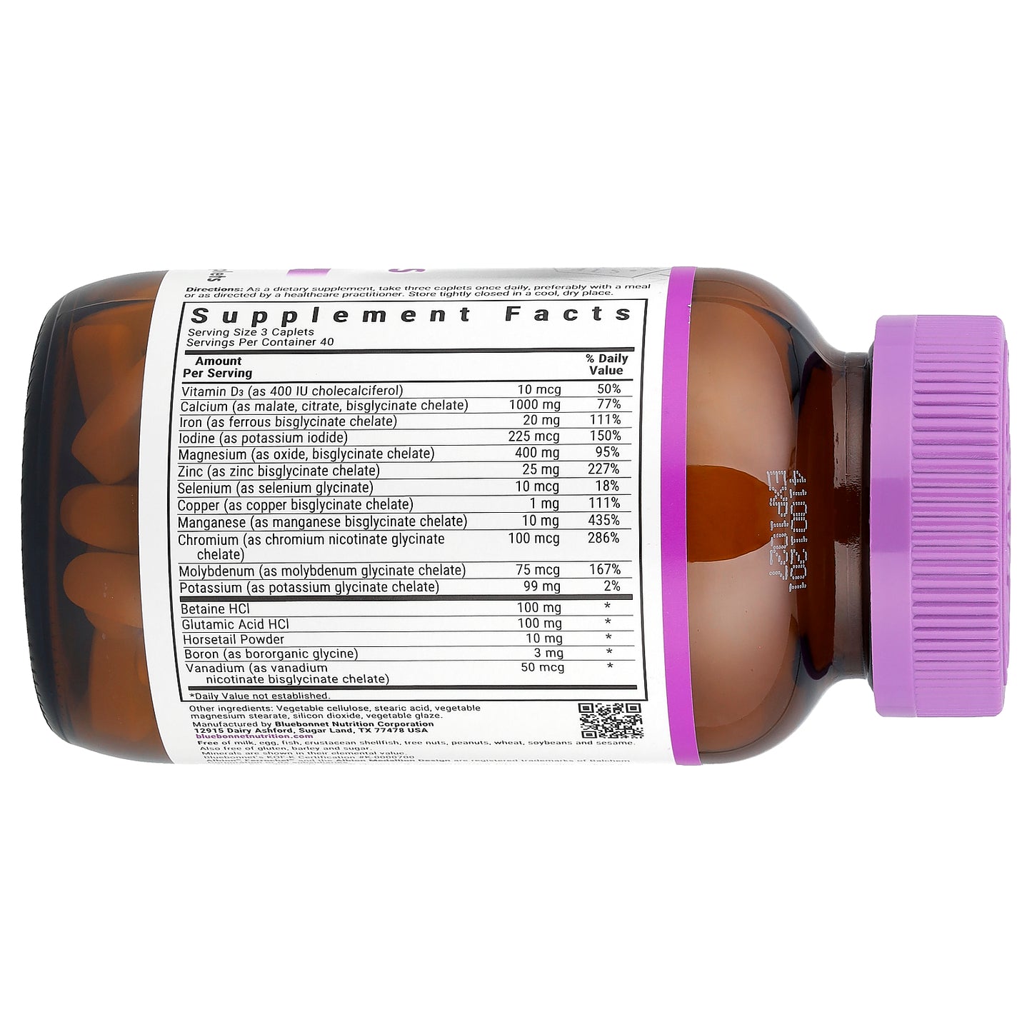 Bluebonnet Nutrition, Chelated Multiminerals, 120 Caplets