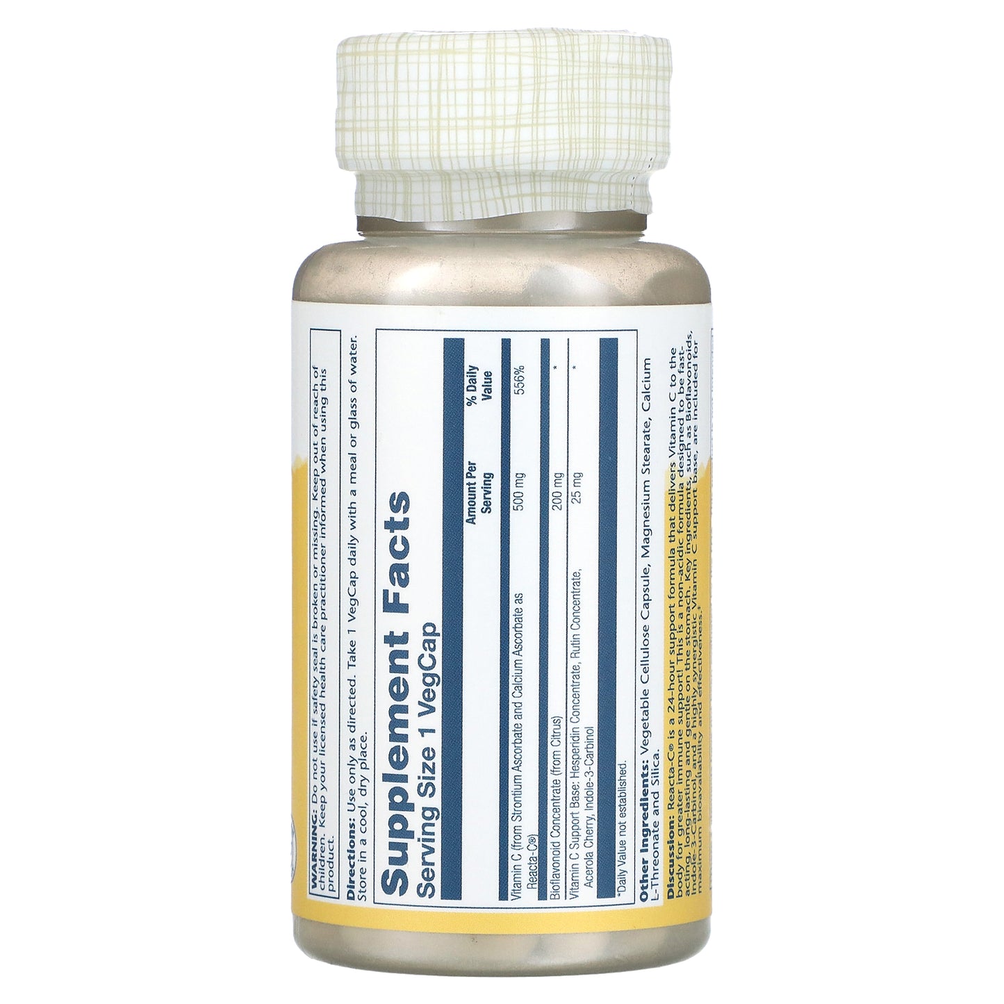 Solaray, Reacta-C, 500 mg, 60 VegCaps