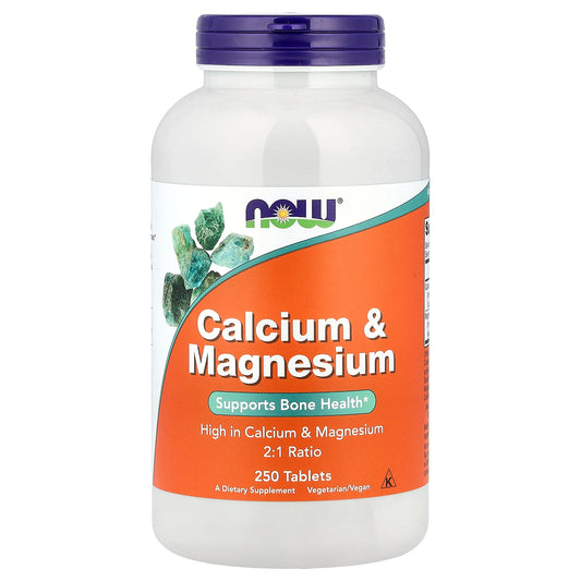 NOW Foods, Calcium & Magnesium, 250 Tablets