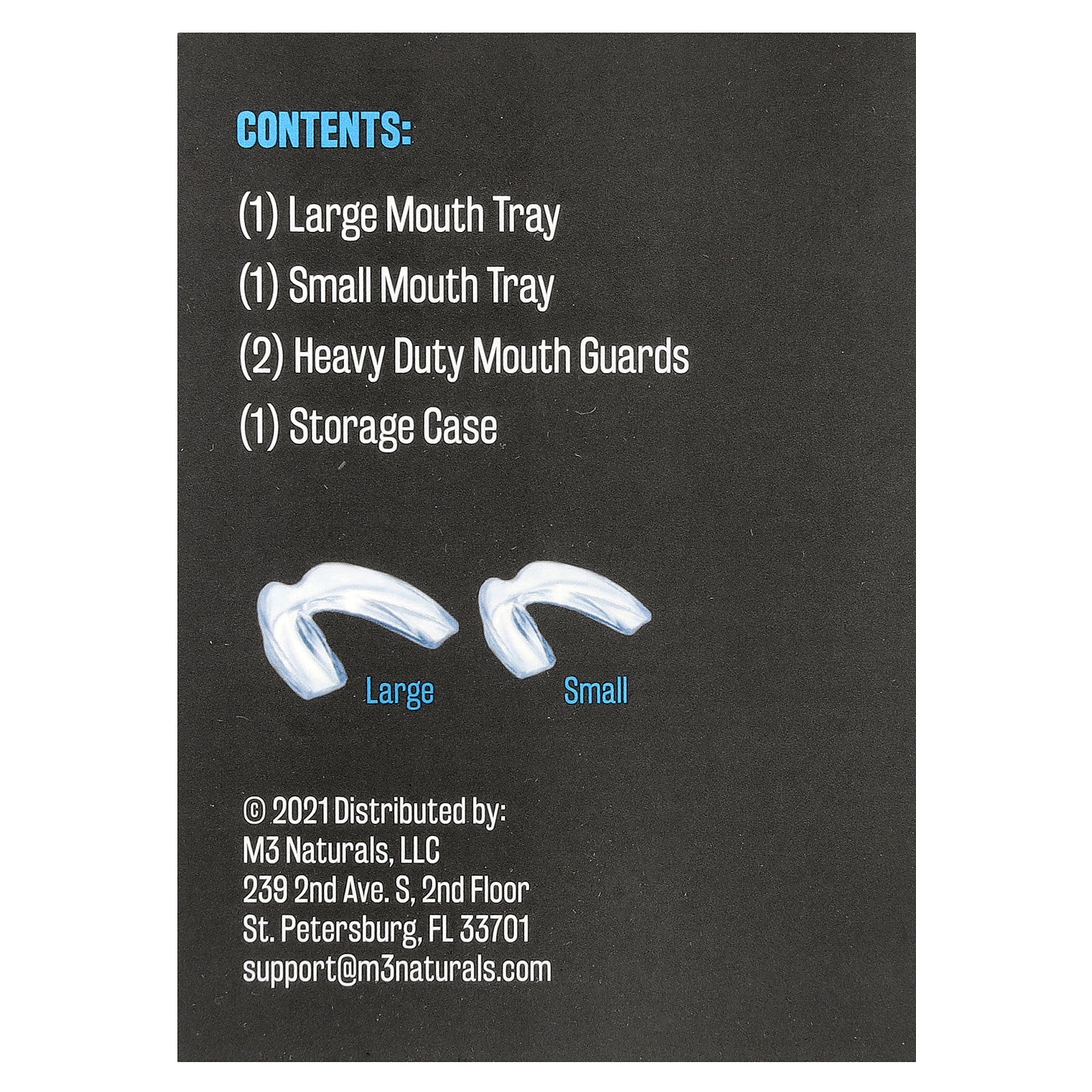 M3, Mouth Guards, 3 Sizes, 4 Guards
