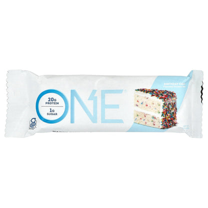 One Brands, Protein Bar, Birthday Cake, 12 Bars, 2.12 oz (60 g) Each