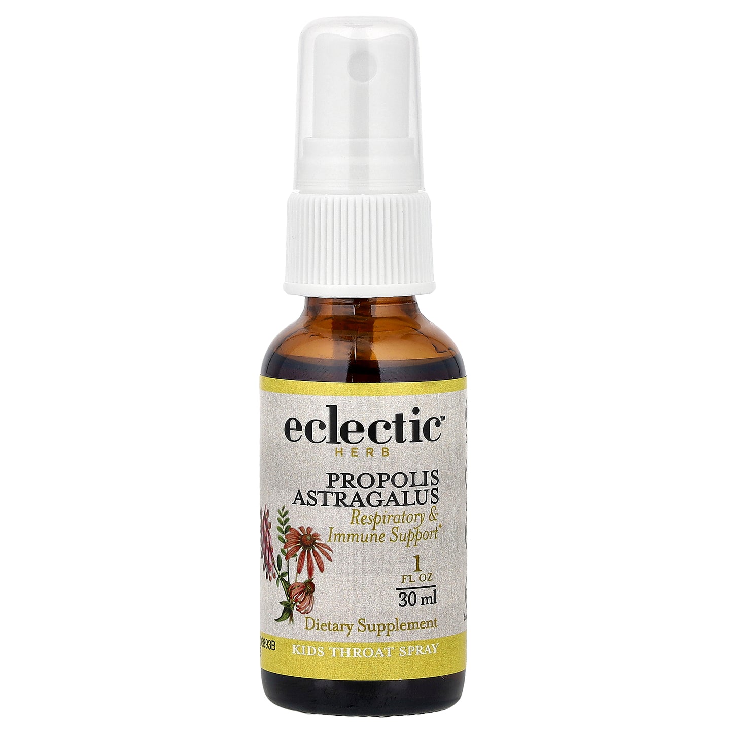 Eclectic Herb, Kid's Throat Spray, Propolis Astragalus, 1 fl oz (30 ml)
