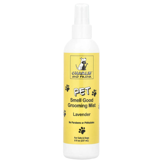 Charlie and Frank, Pet Smell Good Grooming Mist, For Cats & Dogs, Lavender, 8 fl oz (237 ml)