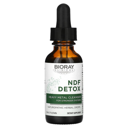 Bioray, NDF Detox, Heavy Metal Cleanser For Stronger Systems, 1 fl oz (30 ml)