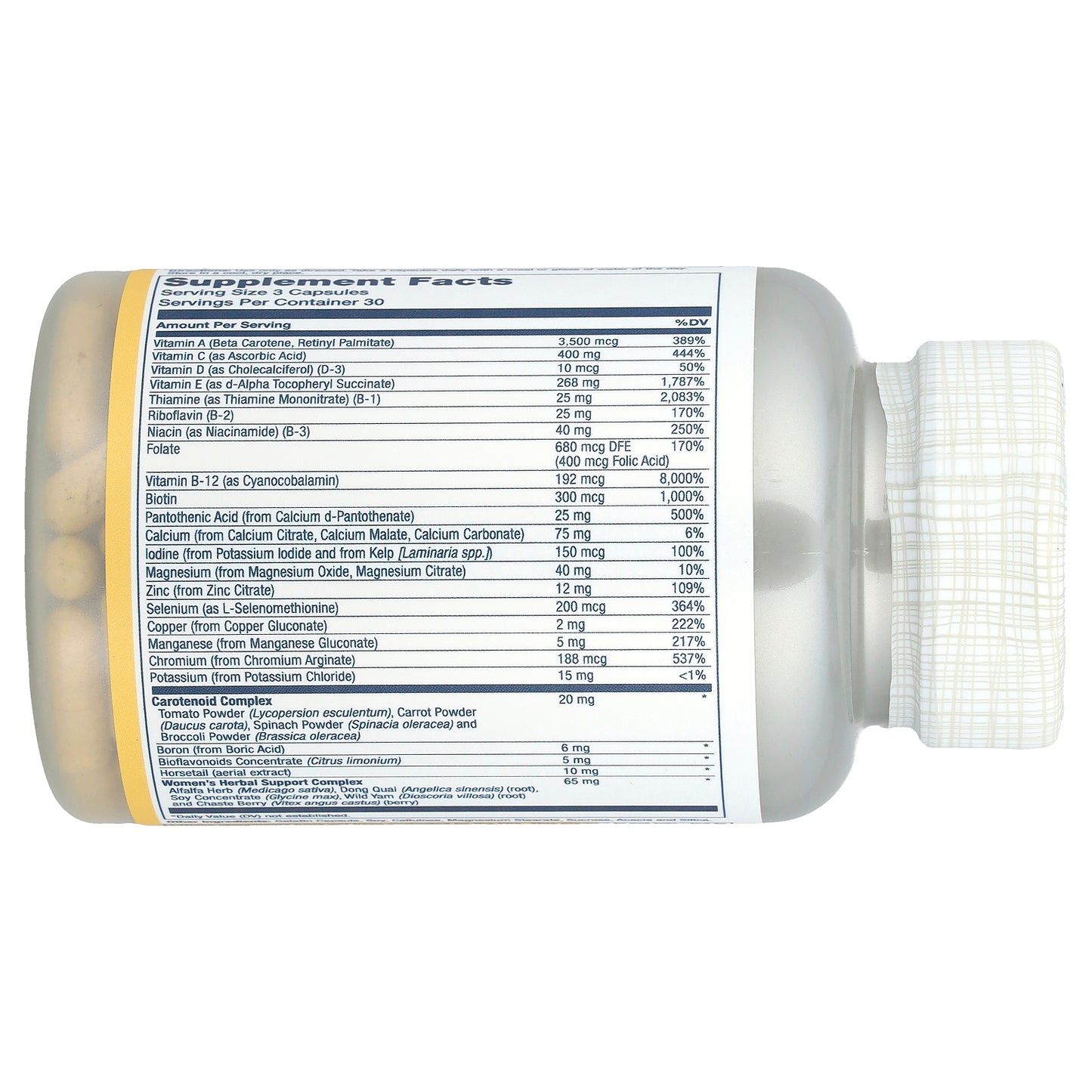 Solaray, Women's Golden Multivitamin, 90 Capsules