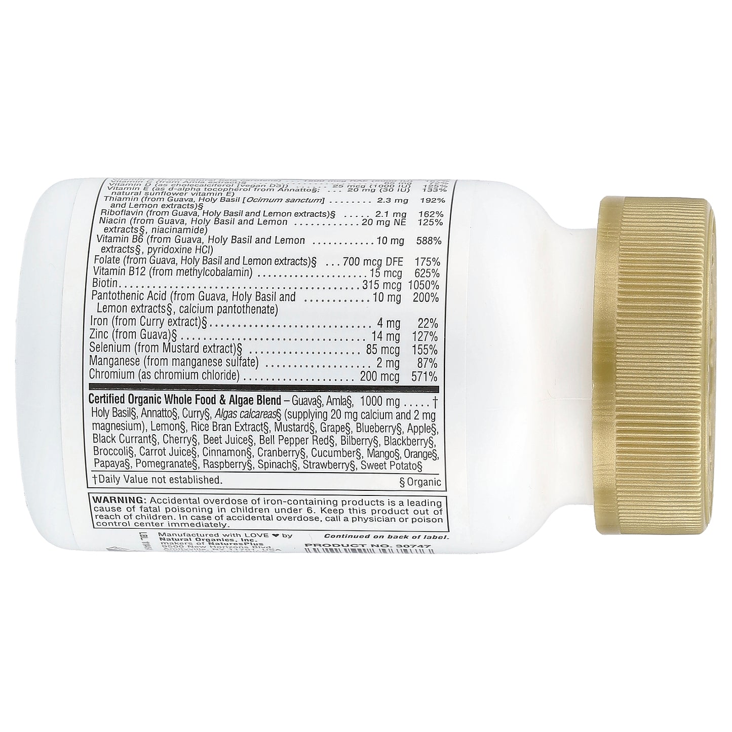 NaturesPlus, Source of Life® Garden, Women's Once Daily Multi, 30 Vegan Tablets