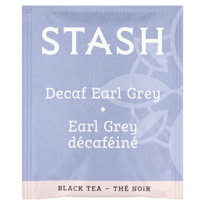 Stash Tea, Black Tea, Decaf Earl Grey, 18 Tea Bags, 1.1 oz (33 g)
