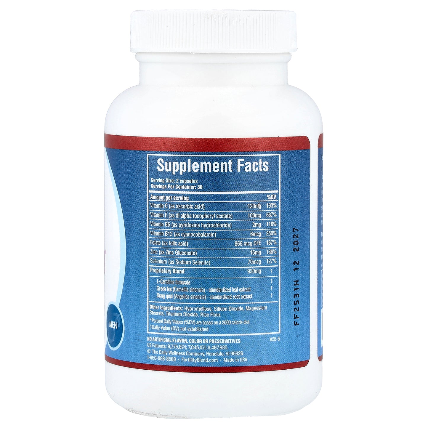 Daily Wellness Company, Fertility Blend® for Men, 60 Veggie Capsules